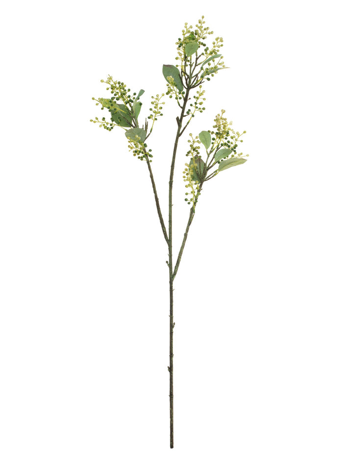 37" Lemon Leaf Branch White/Green ST1049