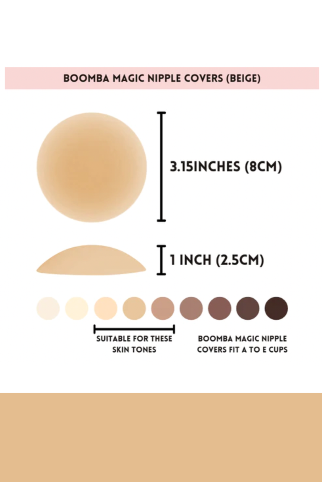 Magic Nipple Covers - BEIGE