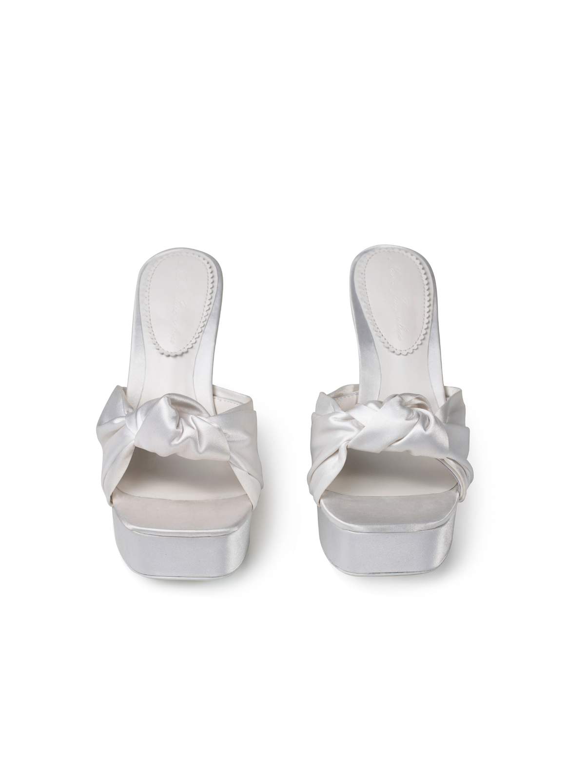 Mara Platform Sandals (White)