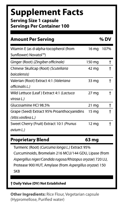 Beyond Balance Cyflacalm Supplement Facts