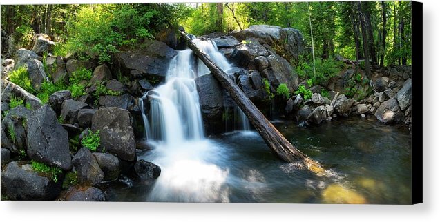 Secret Falls By Brad Scott - Canvas Print-Lake Tahoe Prints