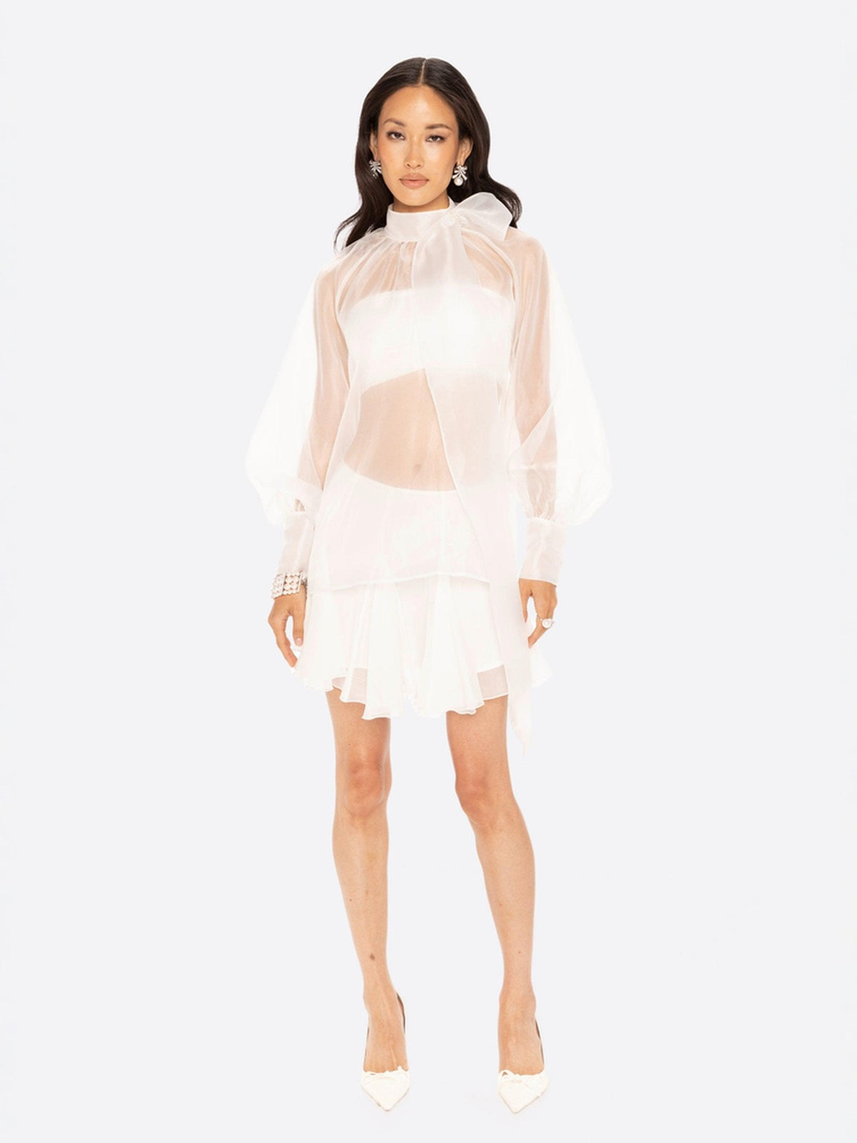 Evie Diamond Top (White) (Final Sale)