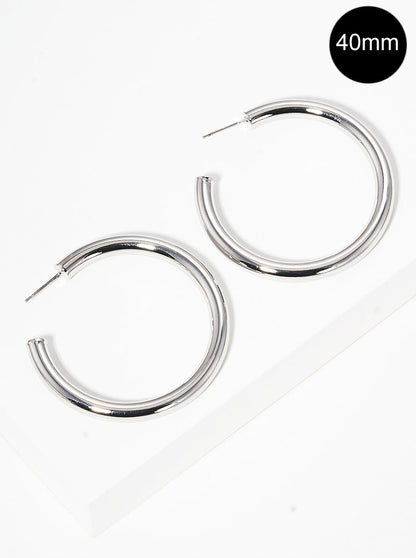 Classic Medium Open Hoops