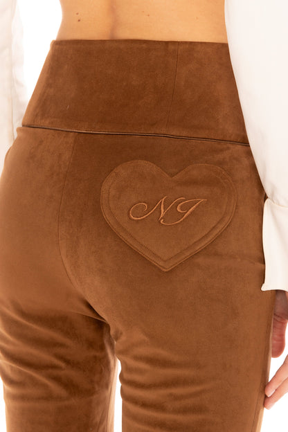 Hailey Flared Pants (Brown)