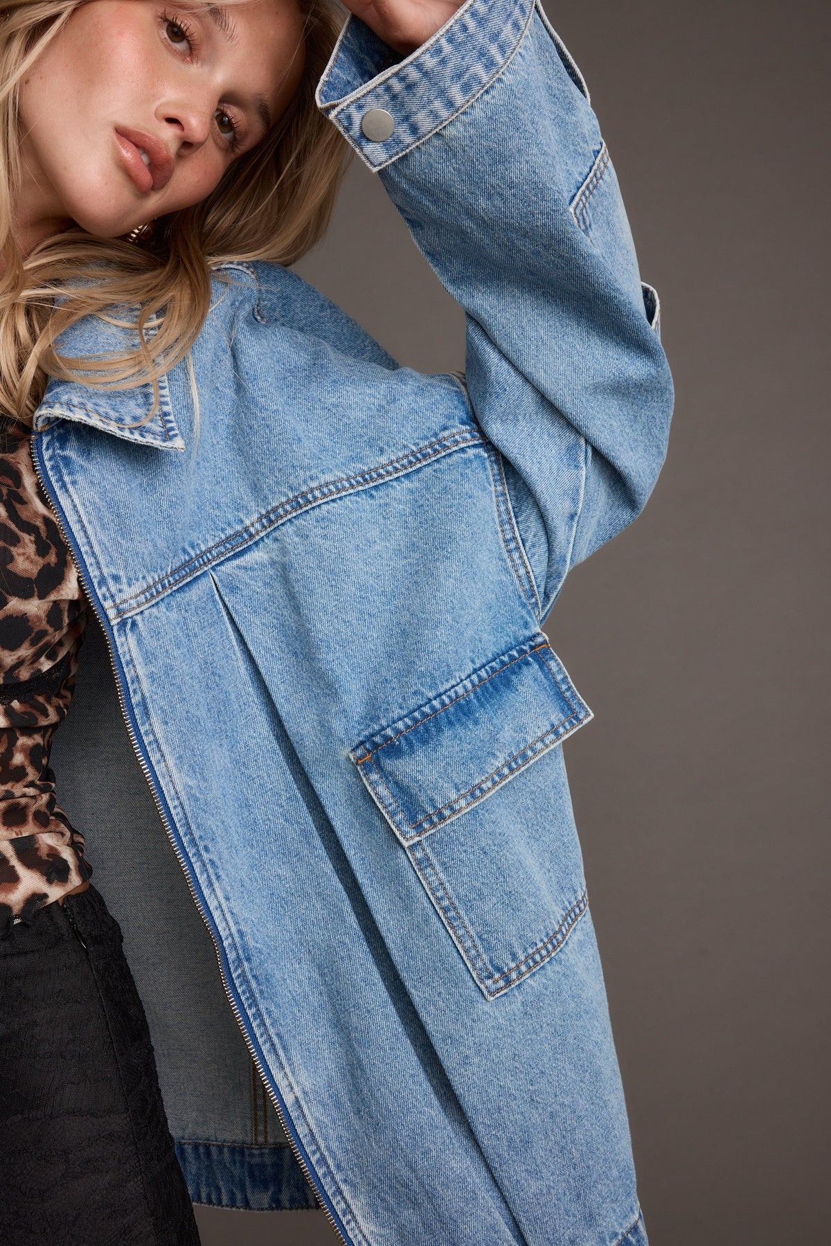 Axel Denim Cargo Jacket