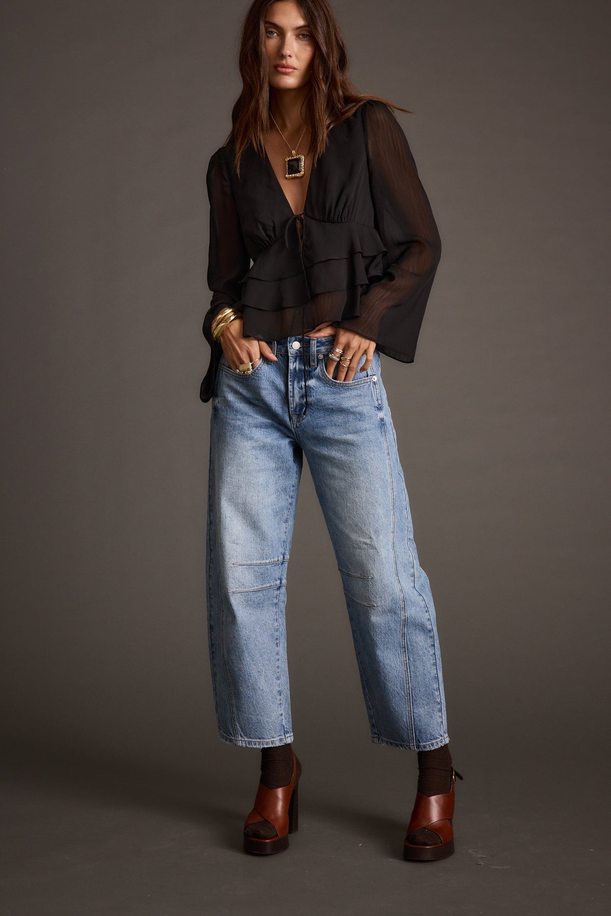 Alexa Black Blouse