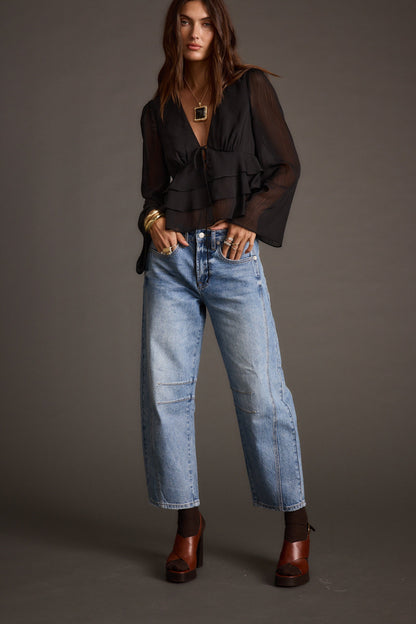 Alexa Black Blouse