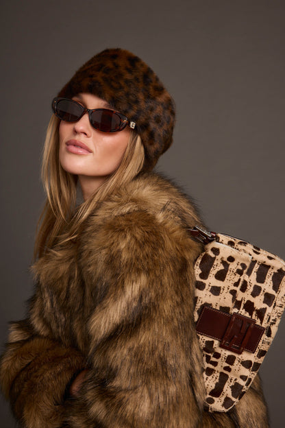 Chalet Leopard Faux Fur Headband