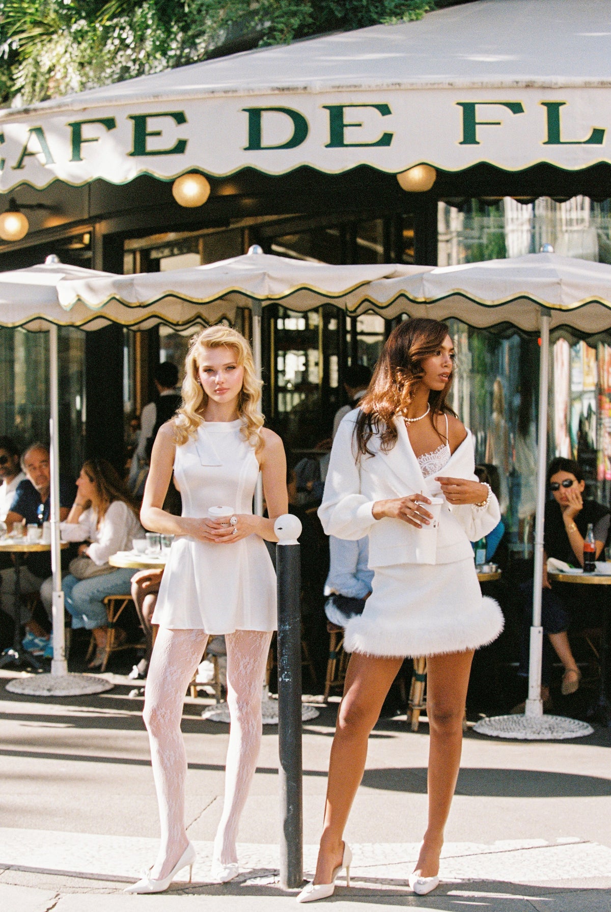 Anika Mini Skirt (White)