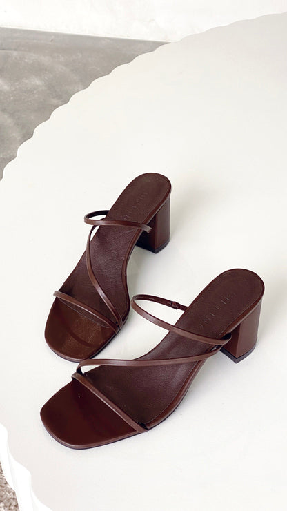 Yazmin Heel - Chocolate