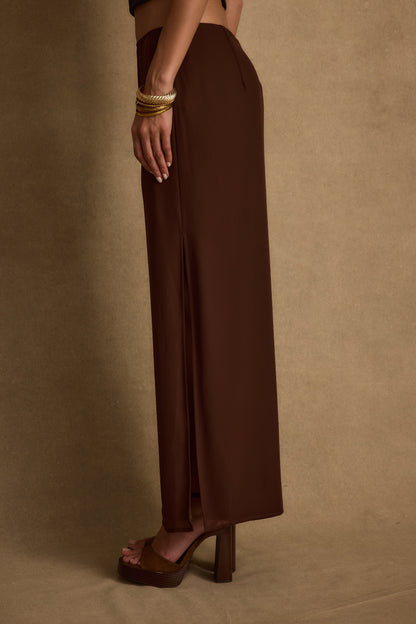 Layla Mocha Maxi Skirt