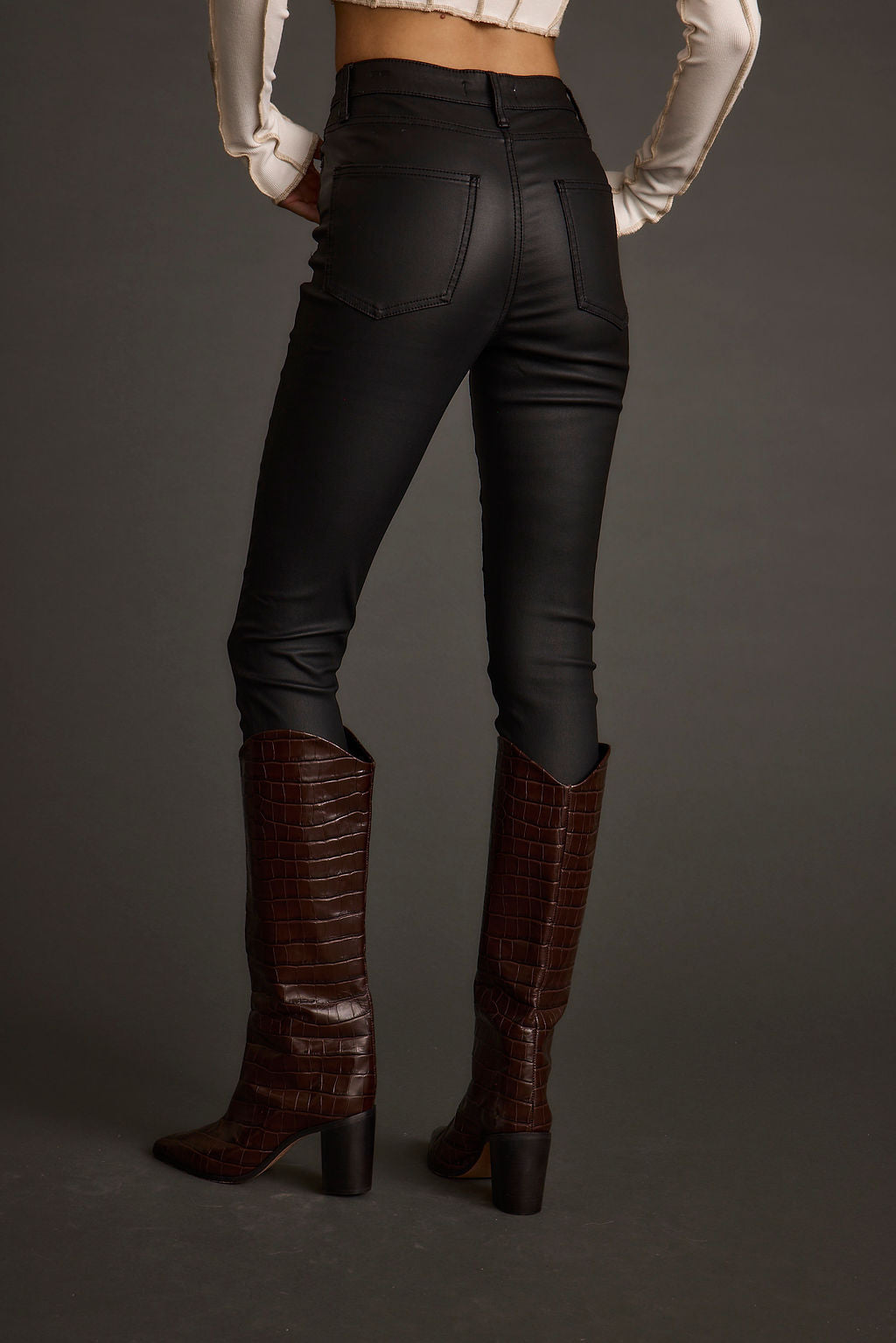 Nixon Black Coated Pants