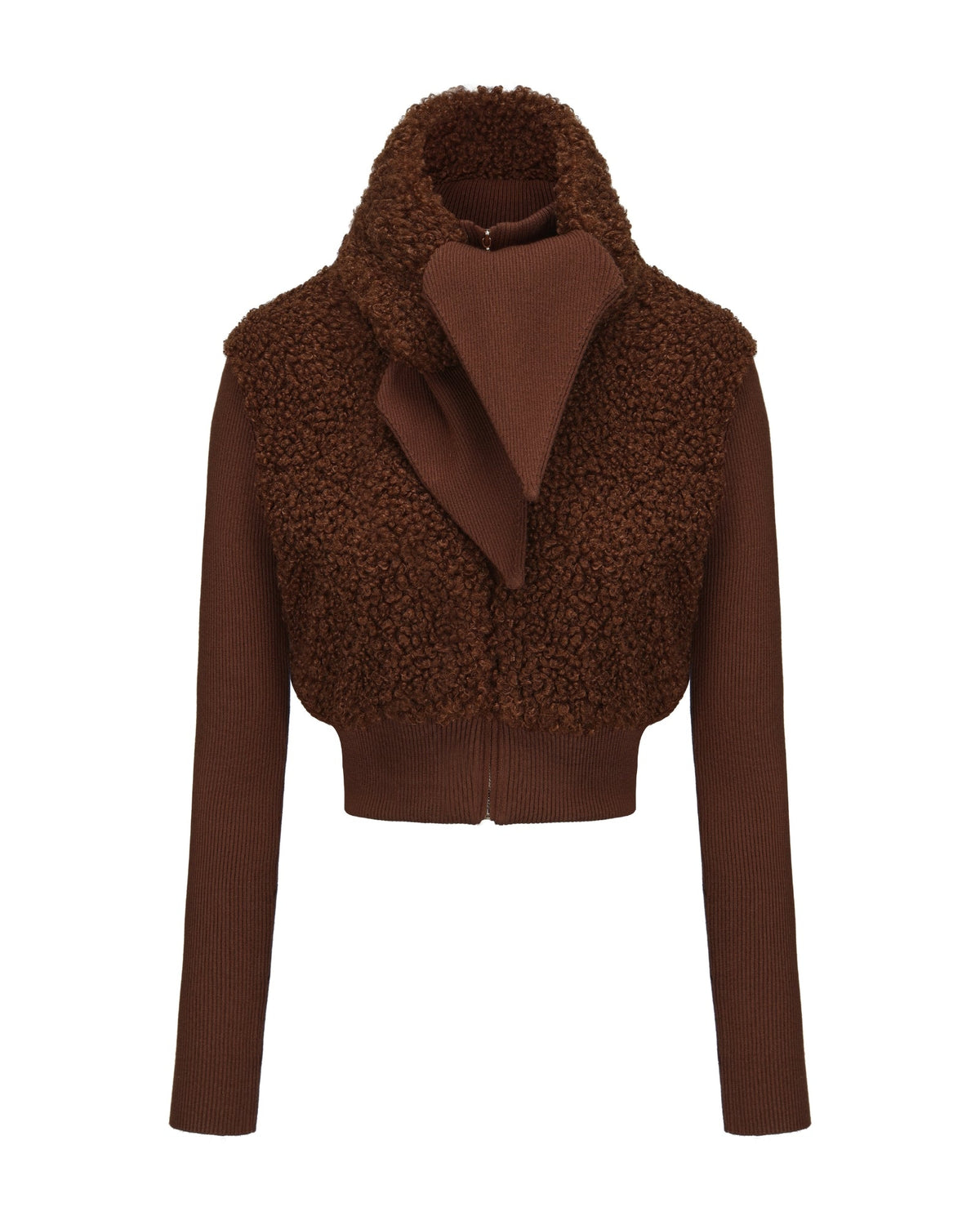 Hailey Knit Jacket (Brown)