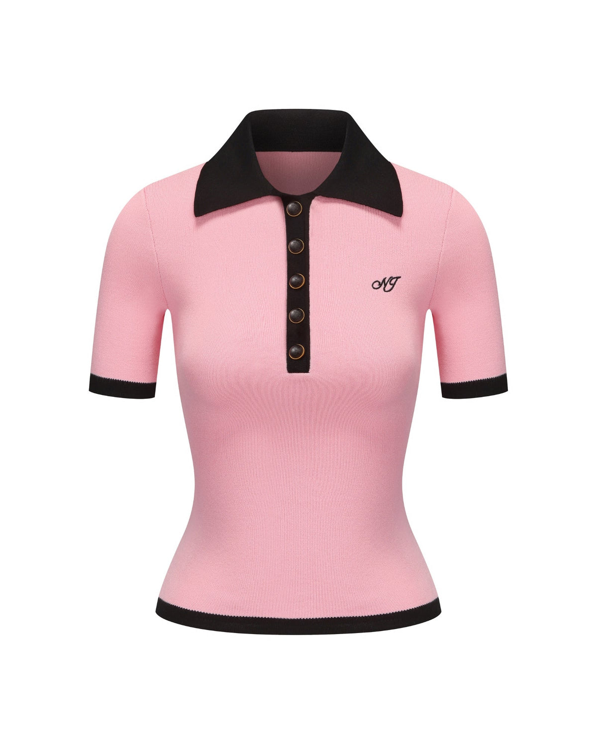Hazel Polo Top (Pink)