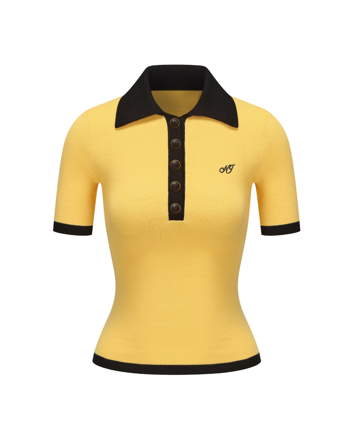 Hazel Polo Top (Yellow)