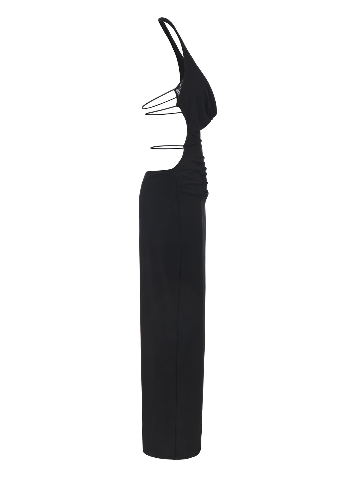 Maeve Cowl-Neck Black Dress