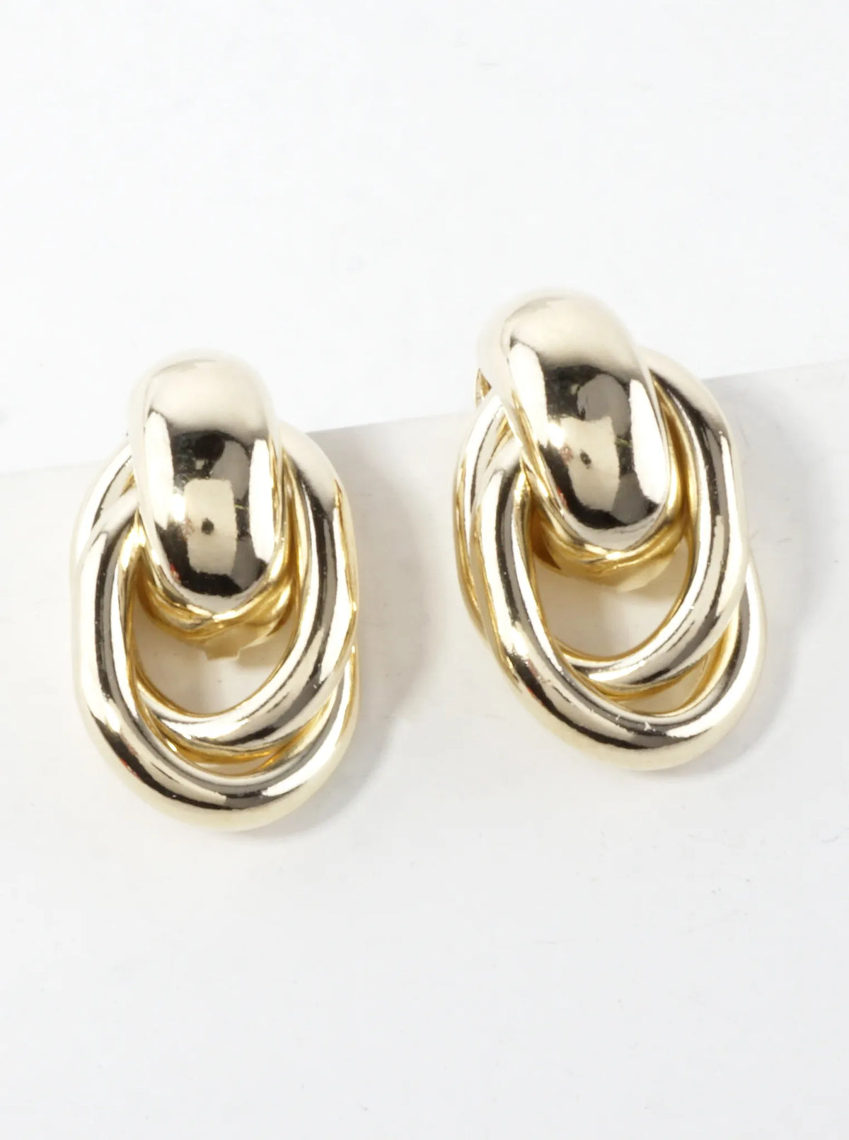 Classic Door-Knocker Stud Earrings