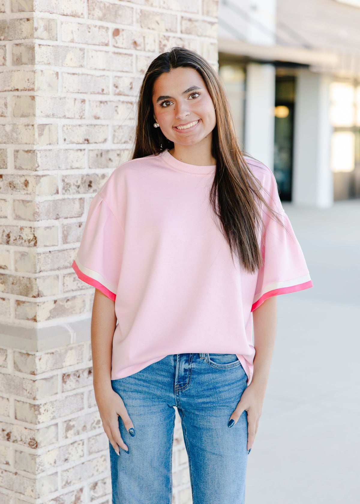 Becca Contrast Trim Top