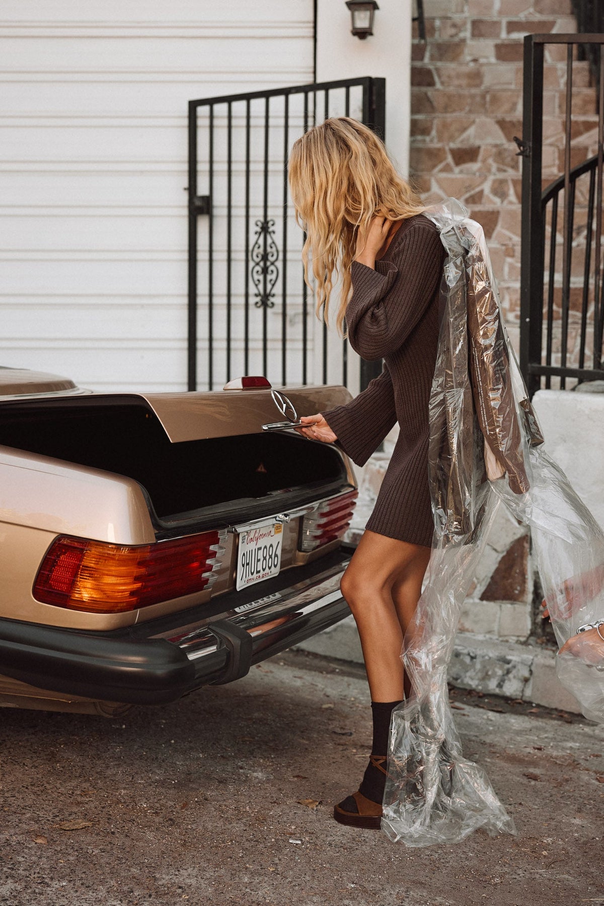 Tate Espresso Sweater Mini Dress