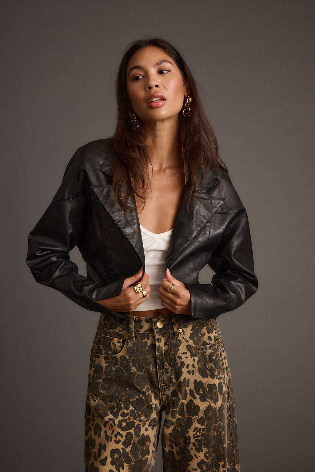 Wilde Black Vegan Leather Jacket