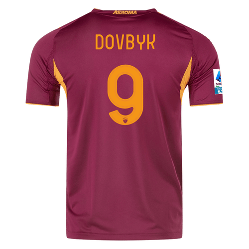 adidas Roma Authentic Artem Dovbyk Home Jersey w/ Serie A Patch 25/26 (Burgundy) | SoccerWearhouse