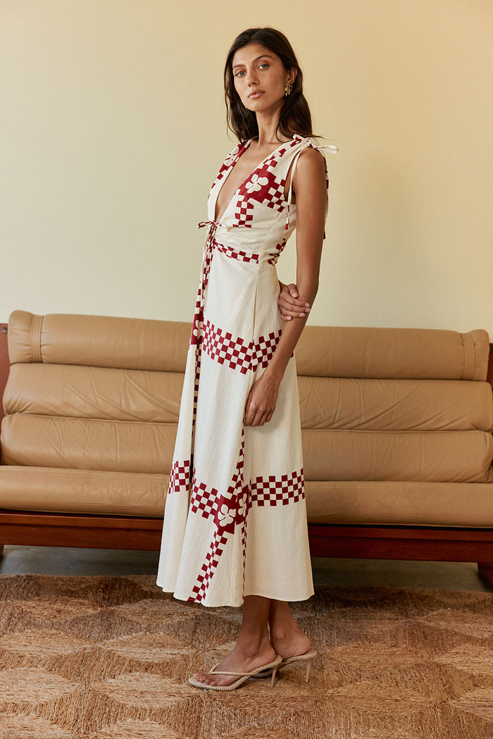 Ayla Dress - Checker Plaid