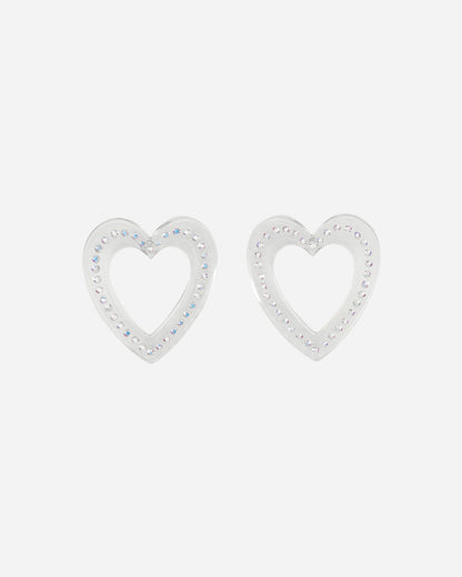 Safsafu Wmns Big Heart Earrings Transparent Jewellery Earrings 1-23-E1 004