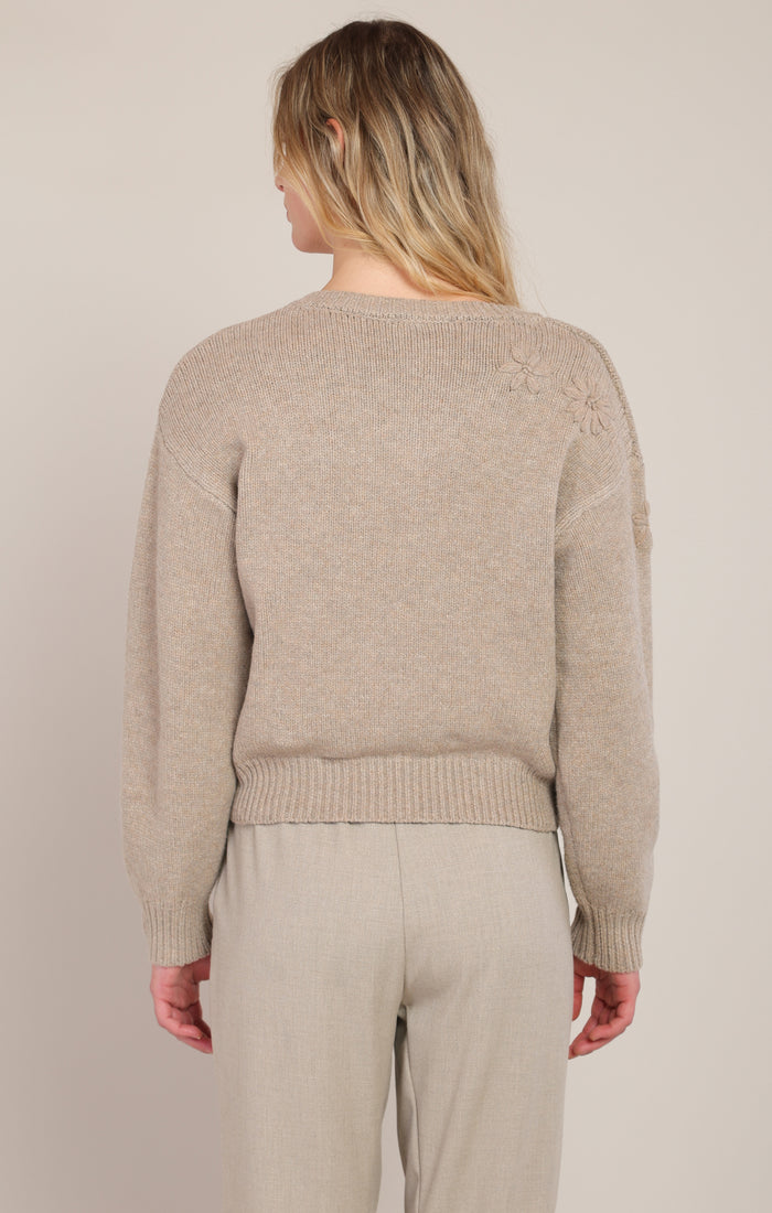 Birdie Embroidered Pullover Acorn Home + Apparel