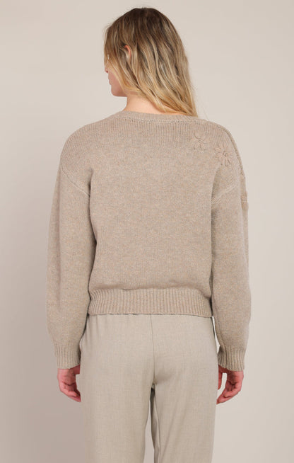 Birdie Embroidered Pullover Acorn Home + Apparel
