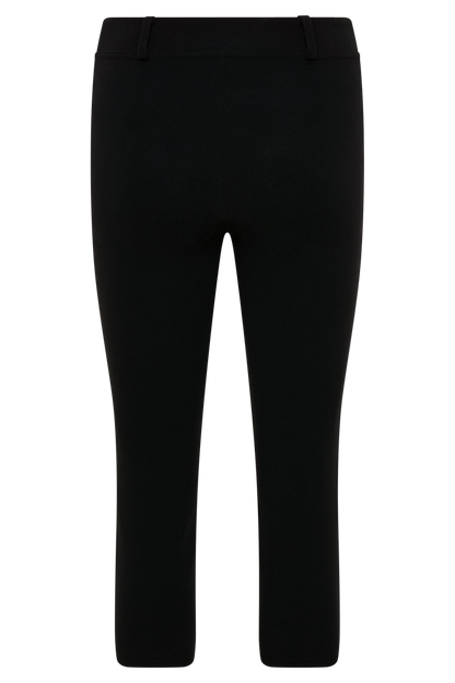 Blanca Stretch Crepe Capri Pants - Black
