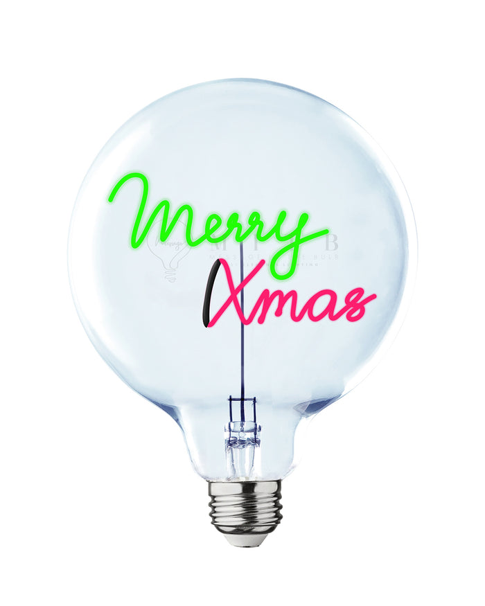 Bulb MERRY XMAS Green/ Red