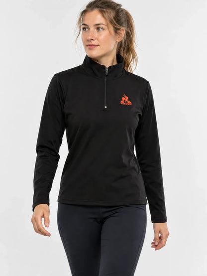 Buzo Mujer Le Coq Sportif Training Hz Sweatshirt  Negro — vista principal
