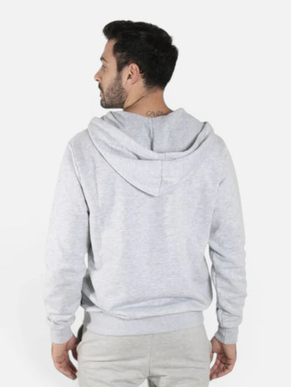 Campera Converse Nova Jacket Unisex con Capucha Gris