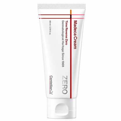 centellian24 madeca cream time reverse zero dermatological skincare cream tube on white background
