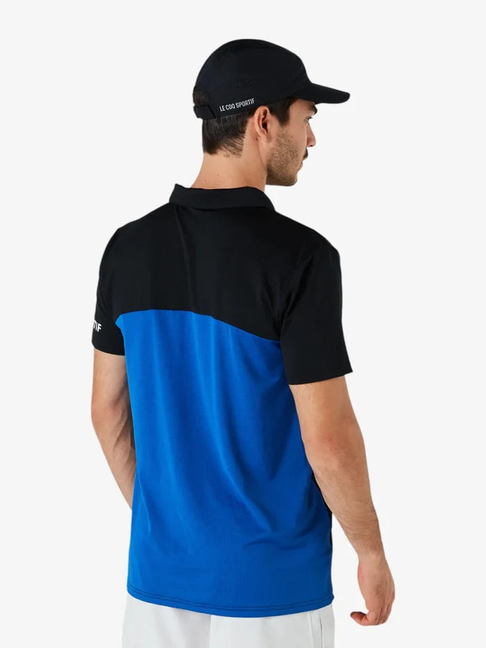 Chomba Le Coq Sportif Tennis Polo Negro Azul