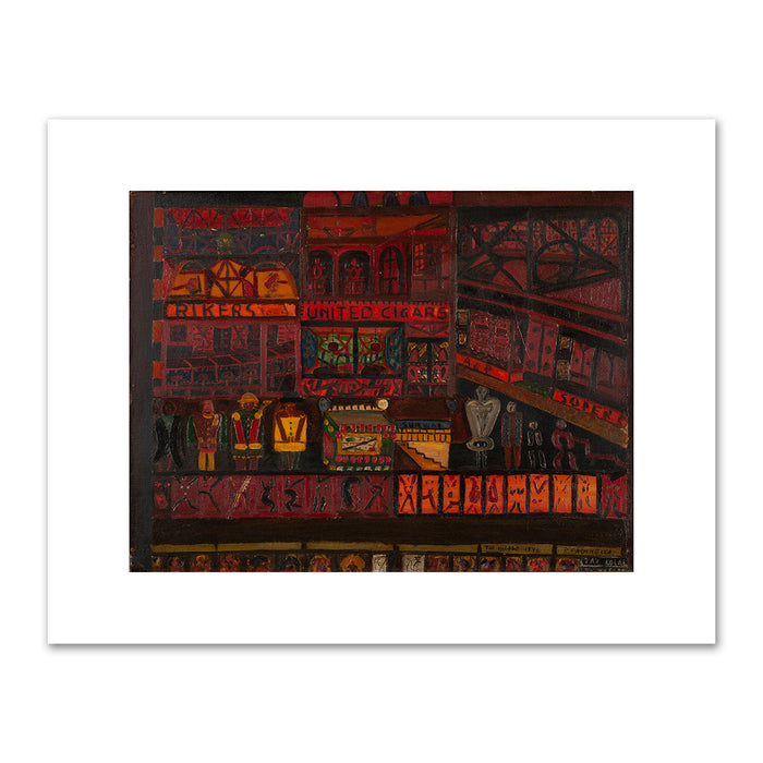 Ralph Fasanella, Christopher Street #1, 1946, Fenimore Art Museum, Cooperstown, NY, Â© Estate of Ralph Fasanella. Fine Art Prints in various sizes by Museums.Co