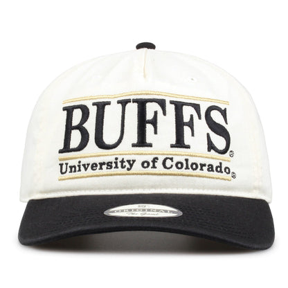 Colorado Original Bar snapback hat with embroidered school design, front view