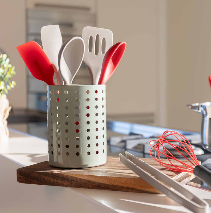 Cucchiaio silicone - tortora