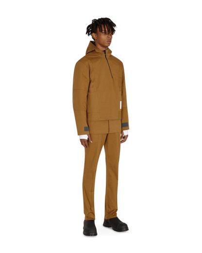 Slam Jam DIAGONAL YUMA ANORAK Brown Coats and Jackets Parka Jackets SJZMJK01FA01 BRW002