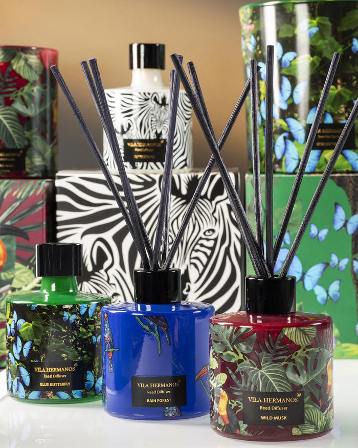 Diffuser Mikado Reed JUNGLETOPIA 3.3oz Blue Butterfly