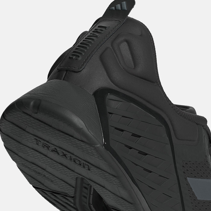 Up close, rear view of the Adidas Dropset 3 Trainer.