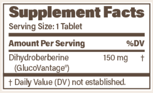 Endurance Products Dihydroberberine SR 150mg Tablets 3