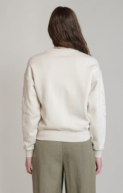 Gabby Embroidered Sweatshirt Acorn Home + Apparel