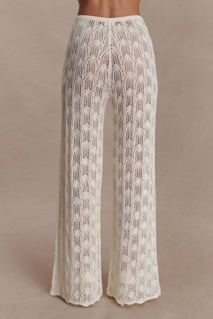 Glinda Crochet Pants - Ivory