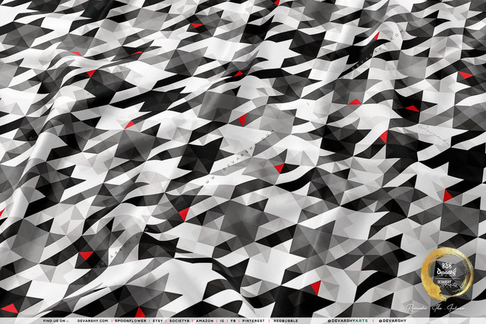 HOUNDSTOOTH Apparel Fabric 3Meters+, 9 Designs | 8 Fabrics Option | Checks Fabric By the Yard | 032