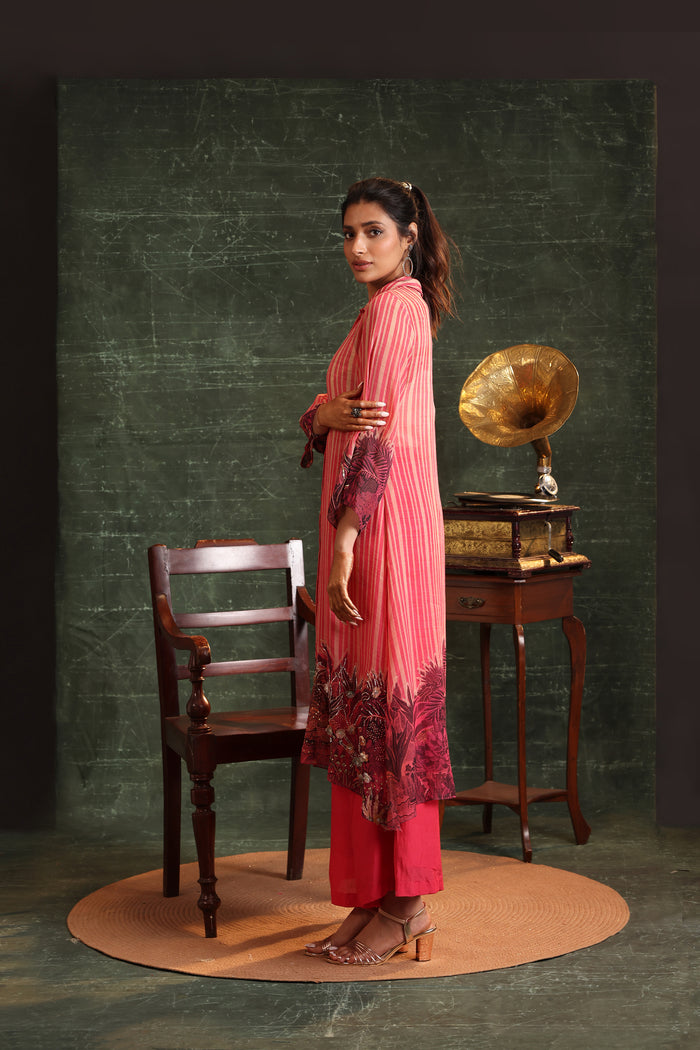 Kaira Embellished Shirt Kurta Set Online in Singapore