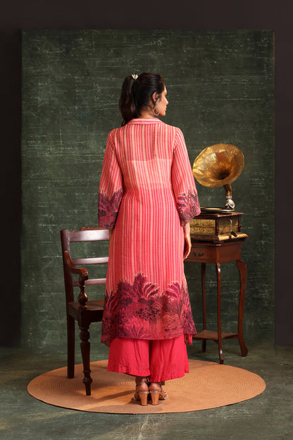 Kaira Embellished Shirt Kurta Set Online in Singapore