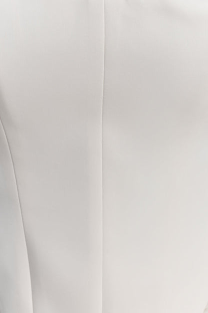 Karina Strapless Scuba Corset  - White