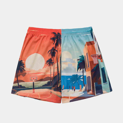 Rear view of the Overtime Kids' H24 Shorts.