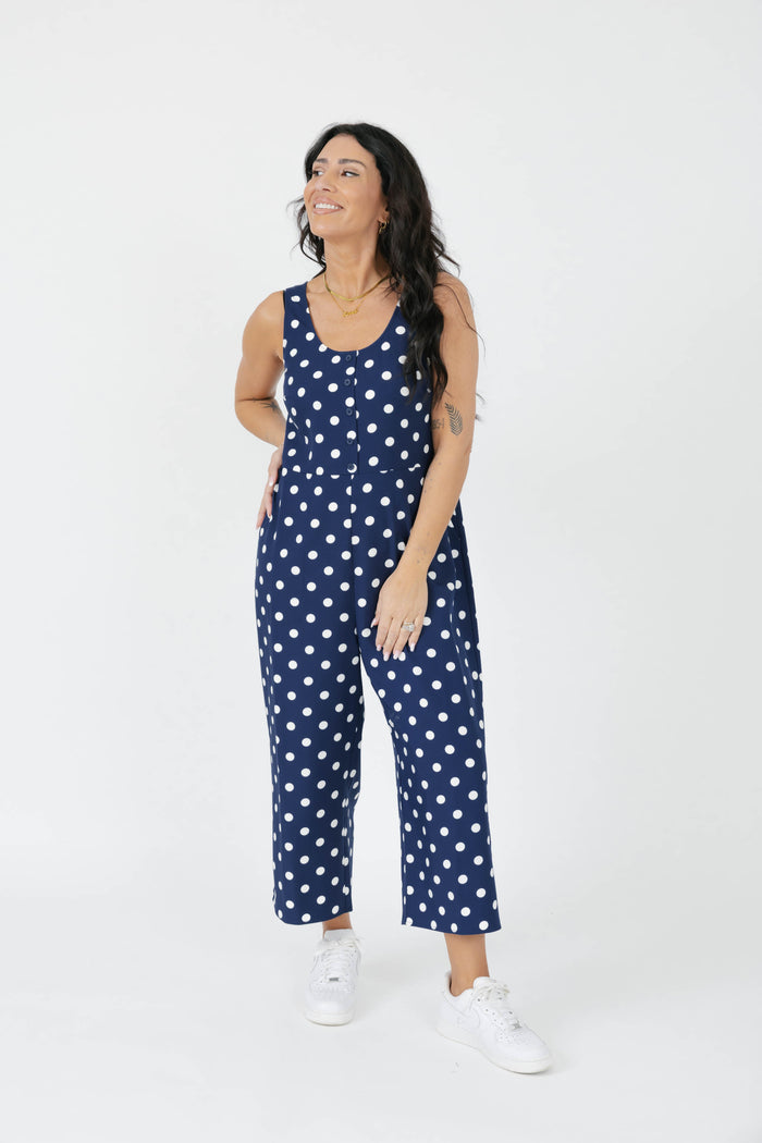 Lucy Polka Dot Romper Acorn Home + Apparel